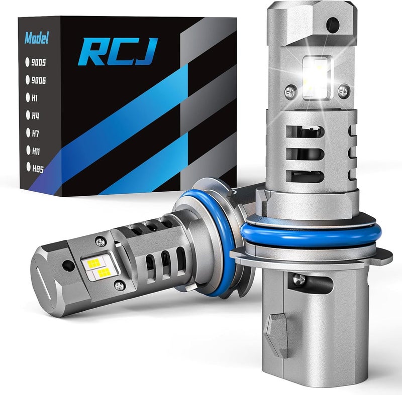 RCJ Fog Weather Light Bulbs, 9007/HB5 Bulbs 6000K Cool White, Plug-N-Play, Pack of 2 - Image 1